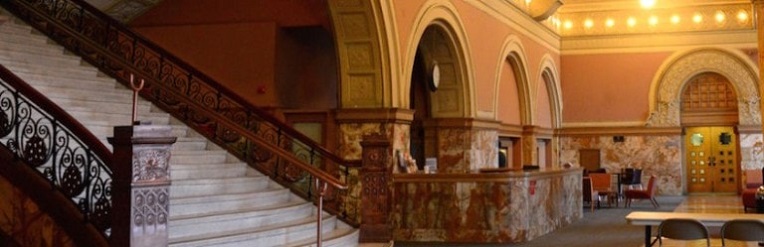 1893 world's fair tour Auditorium building Lobby