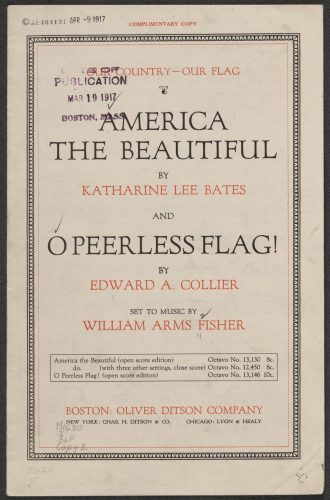 1893 world's fair America the Beautiful
