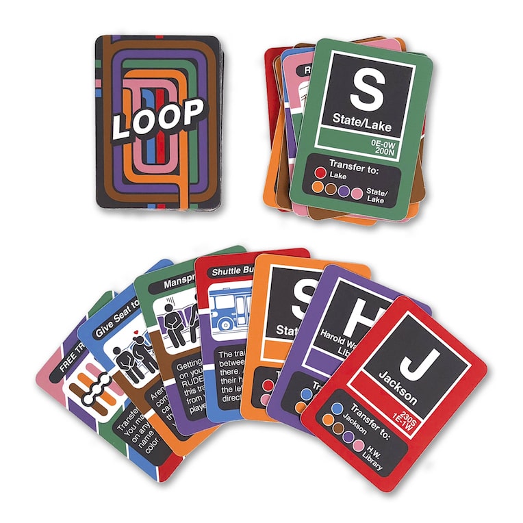 2018 Chicago Detours Gift Guide Transit Tees Loop card game