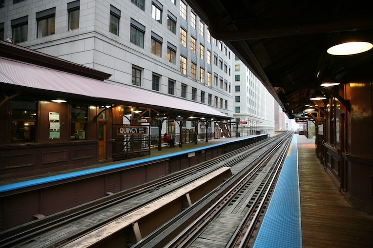 Quincy Station 1897 CTA the 'L' the Loop