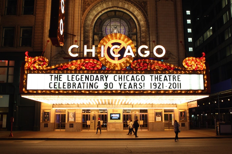 chicago theater marquee tour student performance groups in chicago