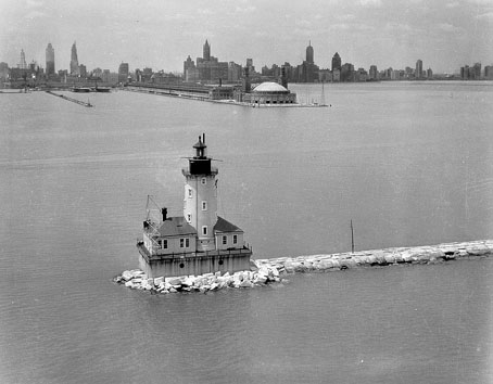 Chicago lighthouses Harbor Lighthouse 1893