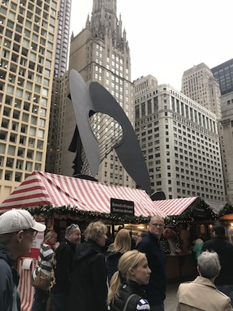 Christkindlmarket Daley plaza picasso Chicago 2017 holiday season