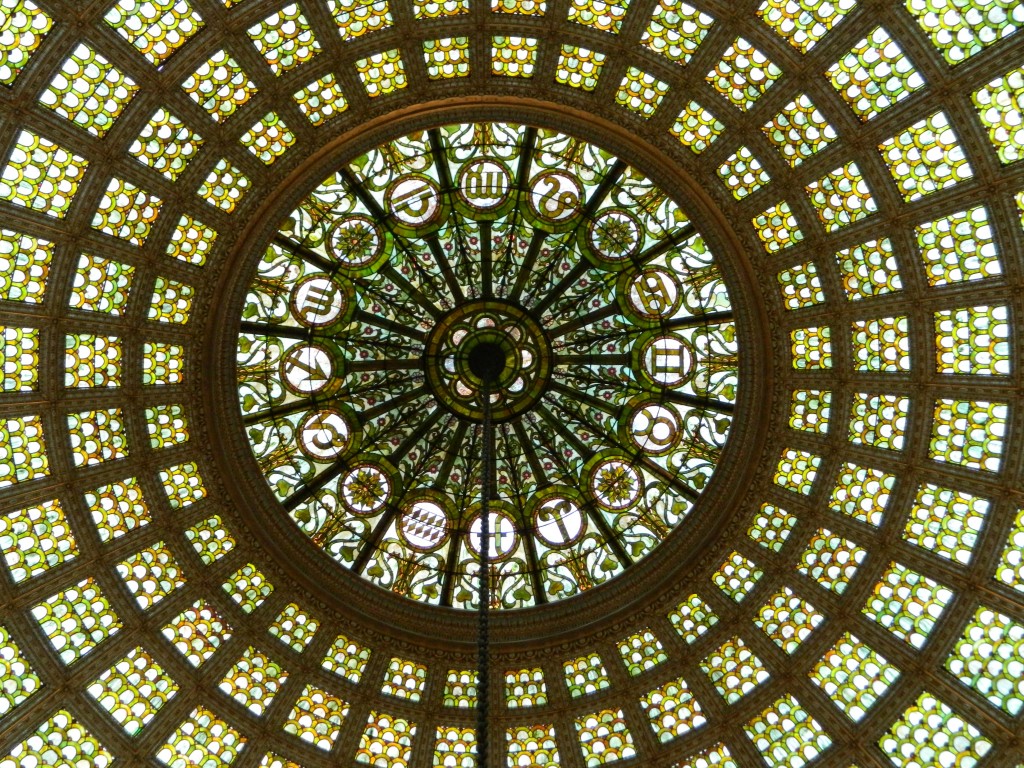 Stained Glass Dome by Louis Comfort Tiffany Chicago