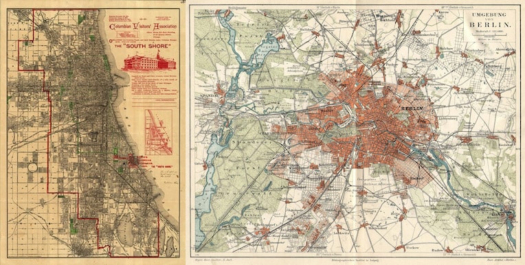 German Chicago of Europe Berlin maps 1890s