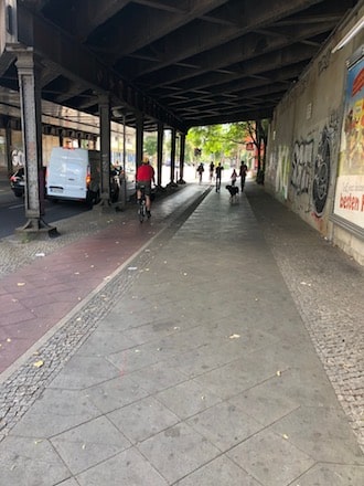 German Chicago Berlin train underpass