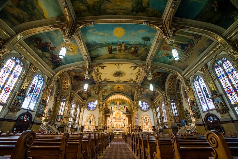 neighborhood tour church interior