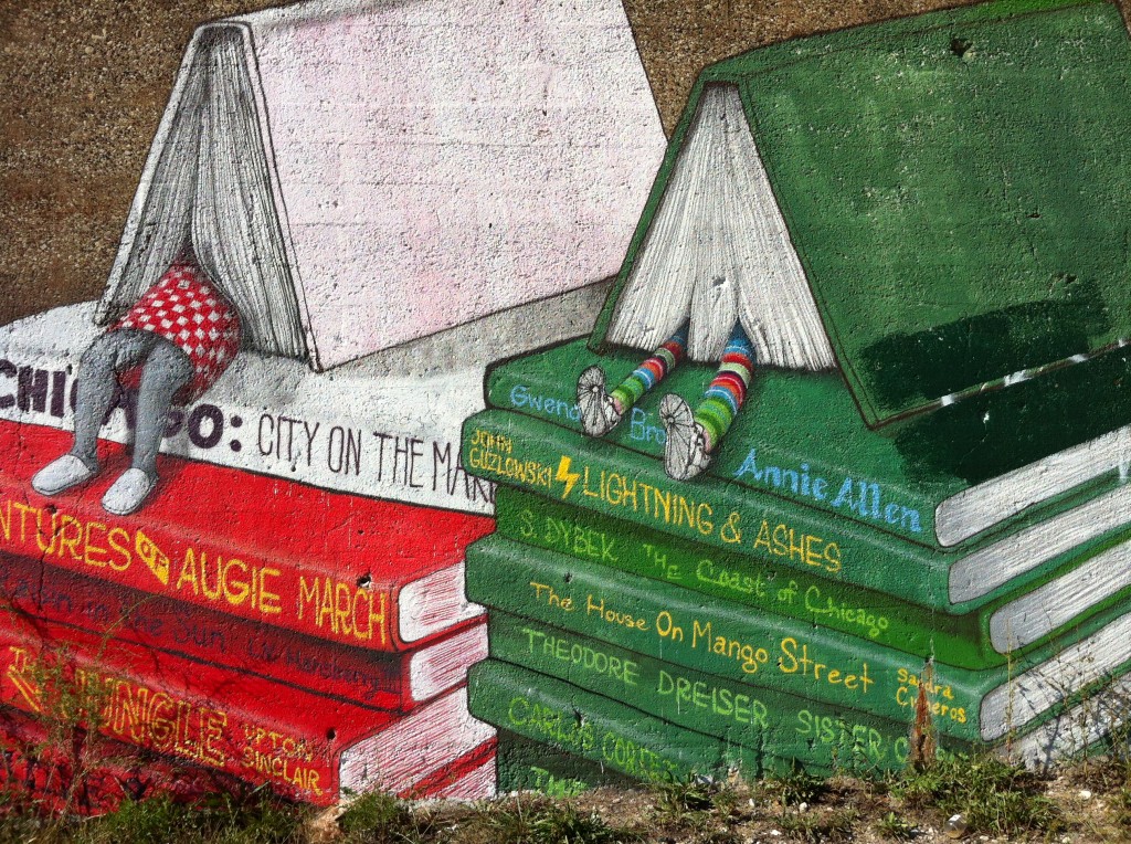 Chicago pilsen neighborhood books mural