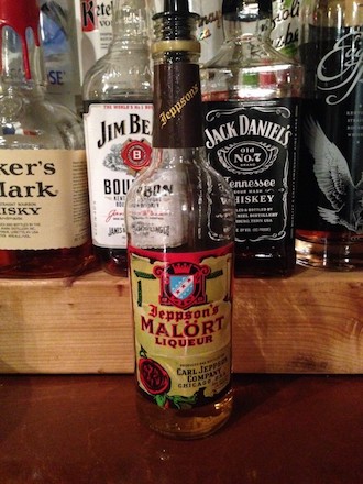 Chicago and Malort Malort bottle label