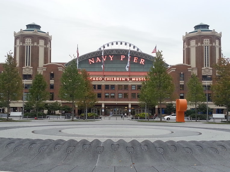 Navy Pier Chicago Detours facade sign centennial