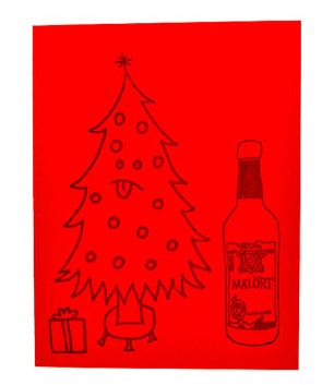 chicago holiday christmas card gift malort