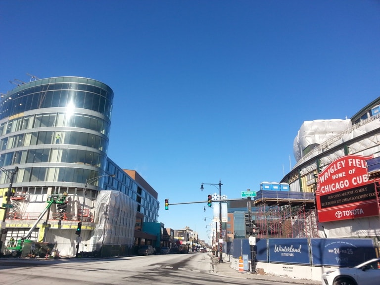 new buildings in Chicago in 2018 Wrigleyville Addison and Clark Zachary Hotel