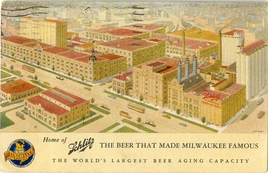 schlitz signs architecture chicago brewery