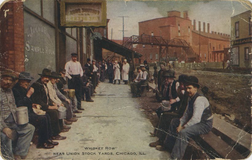 whiskey row history chicago distilleries