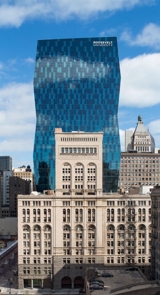 roosevelt university vertical campus most overlooked beautiful buildings in Chicago