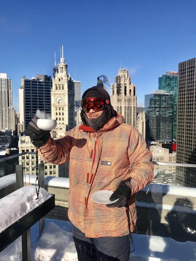 chicago polar vortex rooftop