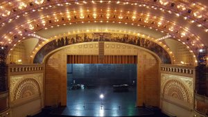 Auditorium Theater Louis Sullivan Dankmar Adler hero stage view balcony