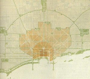 Burnham Plan Chicago 1909 map