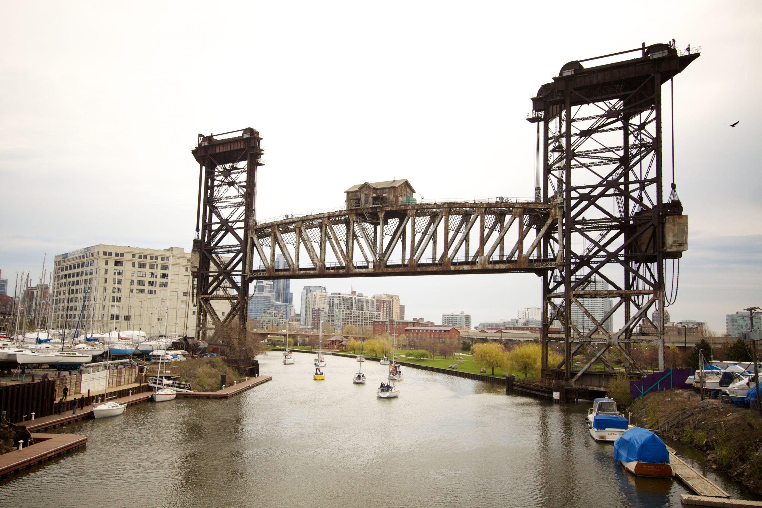 Canal Street vertical lift bridge south side tour