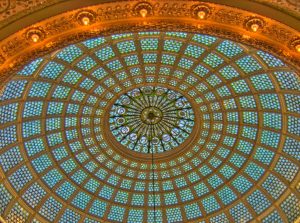 Chicago architecture zodiac cultural center tiffany dome