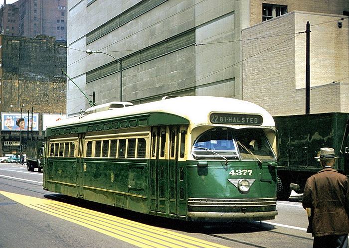 Chicago trolley streetcar