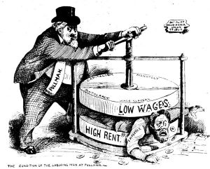 origins of Labor Day Pullman Strike cartoon