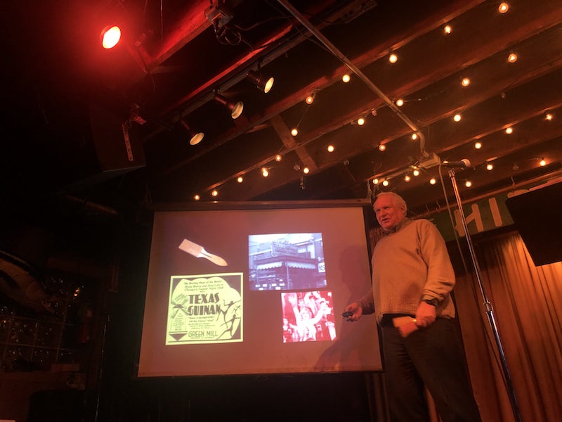 Tim Samuelson talks about Texas Guinan at Chicago Detours event