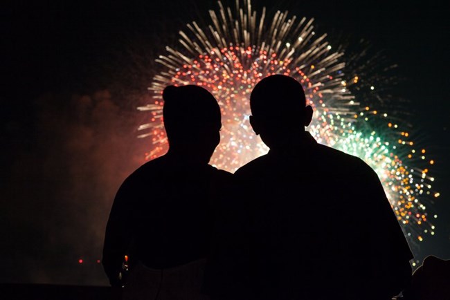 Obamas fireworks 4th of July