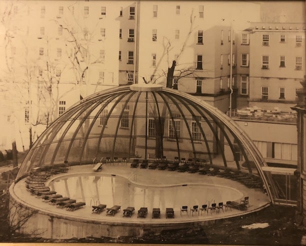 swimming pool midcentury design photo from french lick