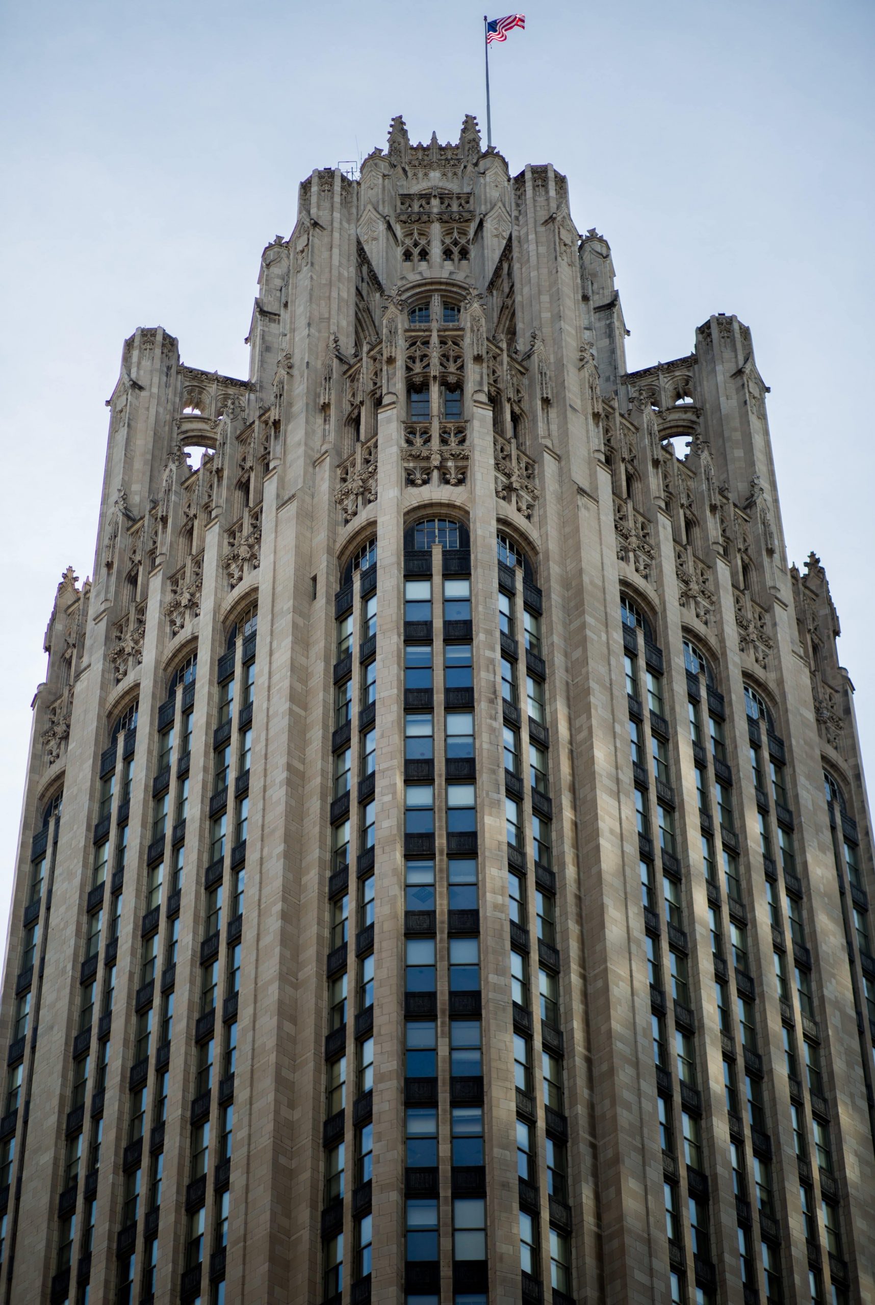 Tribune Tower pinnacle Chicago architecture zodiac