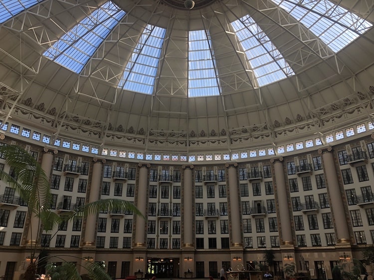 atrium dome steel trusses west baden springs