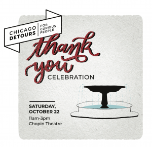 chicago detours celebration event graphic
